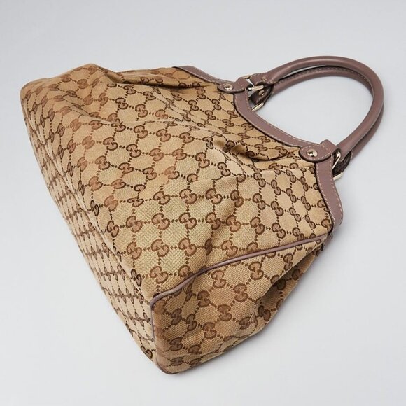 Gucci Beige/Grey GG Canvas Medium Sukey Tote Bag - Picture 3 of 12